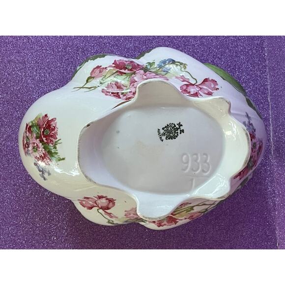 MZ Austria Footed Decorative Creamer Bowl  Porcelain  Moritz Zdekauer 933 - Picture 8 of 8